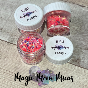 magic moon micas mica powder pigment colorant mica glitter chrome soap wax melts lip balms opal flake