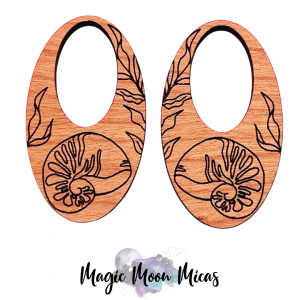 Mica Powder Pigment Colorant Magic Moon Micas chameleon glitter glow engraved wood earrings
