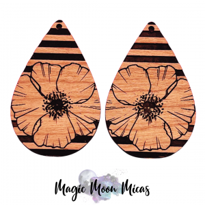 Mica Powder Pigment Colorant Magic Moon Micas chameleon glitter glow engraved wood earrings