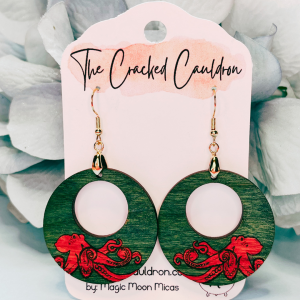 Mica Powder Pigment Colorant Magic Moon Micas chameleon glitter glow engraved wood earrings