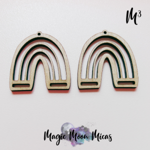 Mica Powder Pigment Colorant Magic Moon Micas chameleon glitter glow engraved wood earrings