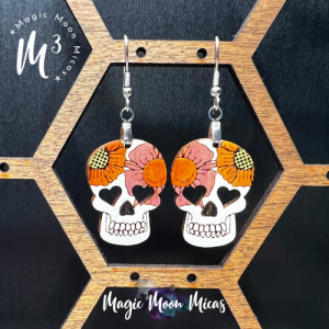 magic moon micas the cracked cauldron acrylic glitter bat earrings