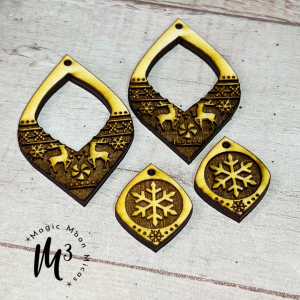 magic moon micas ugly sweater earring blanks
